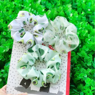Cột tóc scrunchies hình trái cây