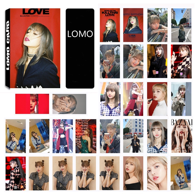 Hộp 30 thẻ hình nhóm nhạc BLACKPINK nổi tiếng của Hàn Quốc