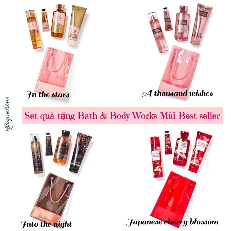💝Hàng Mỹ Đủ mùi Hot -Set quà tặng GIFT SET Bath & Body Works