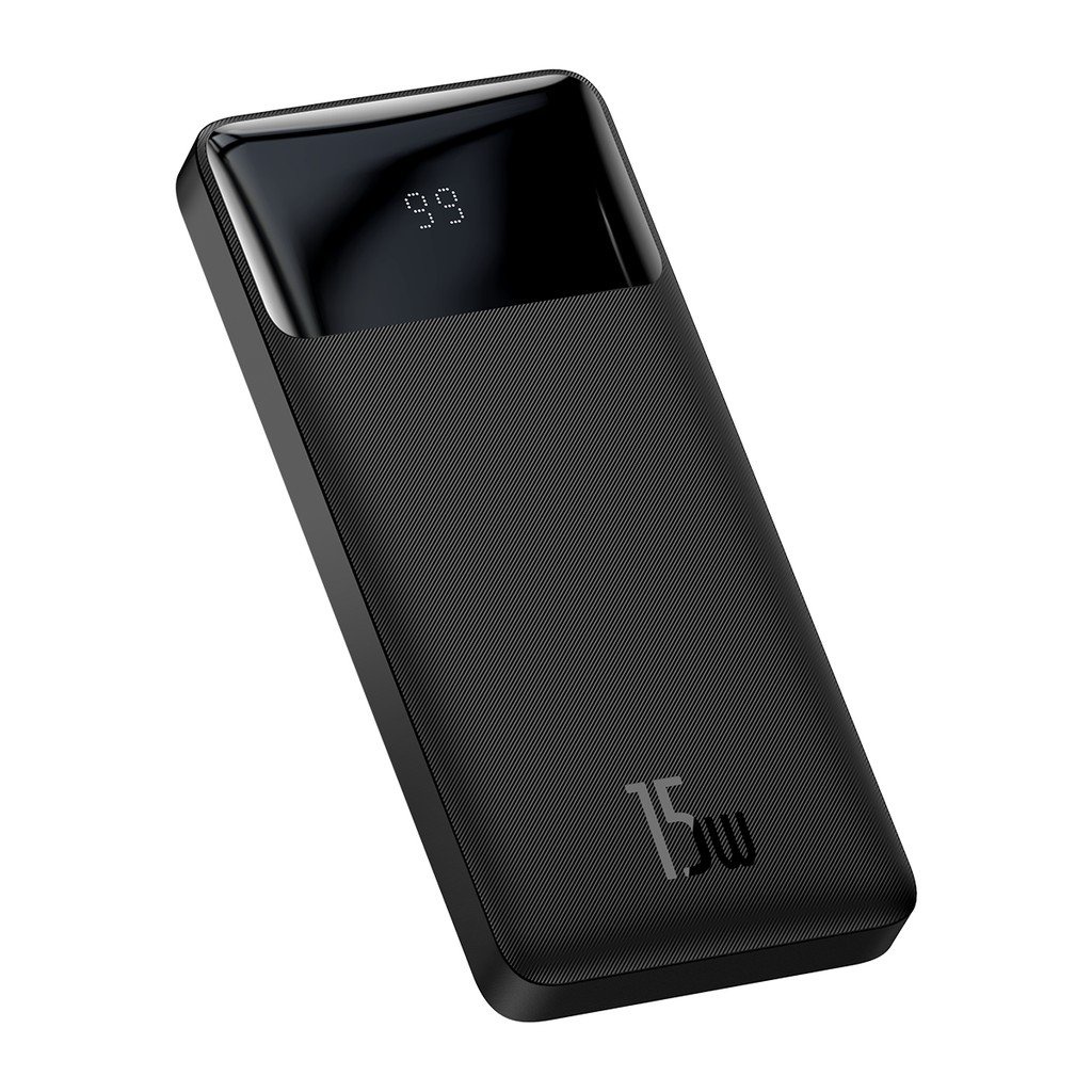 Sạc Dự Phòng Baseus 10000Mah, Hỗ Trợ Sạc Nhanh 15W. Tốc Độ Sạc Rất Nhanh, Thiết Kế Cực Đẹp. Bảo Hành 12 Tháng.