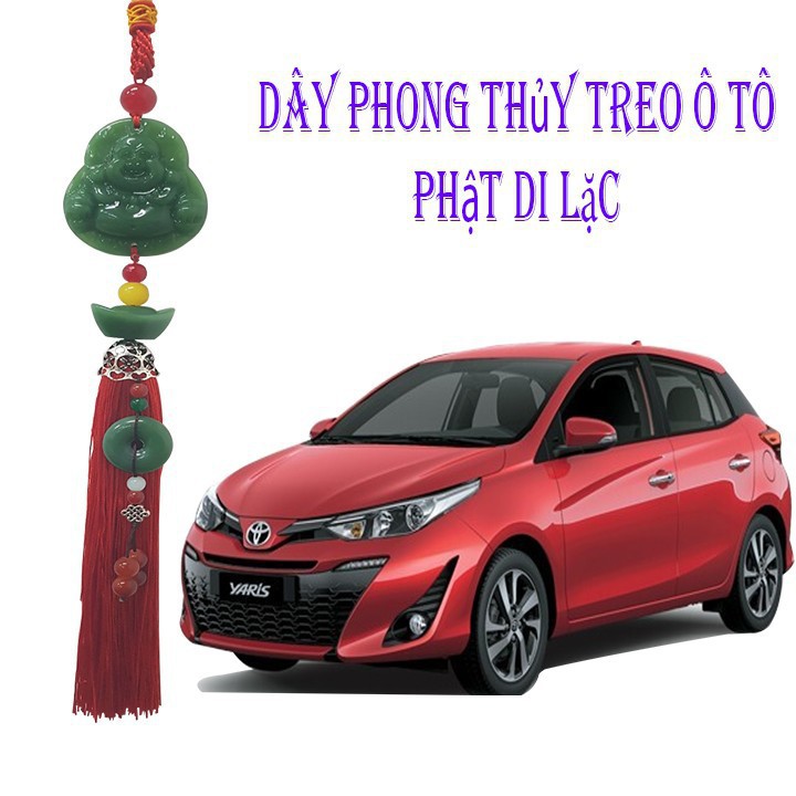 ⚡️HÀNG CHÍNH HÃNG⚡️Dây Khánh Phật Di Lạc Xanh Phong Thủy Treo Ô Tô Mang May Mắn Tài Lộc