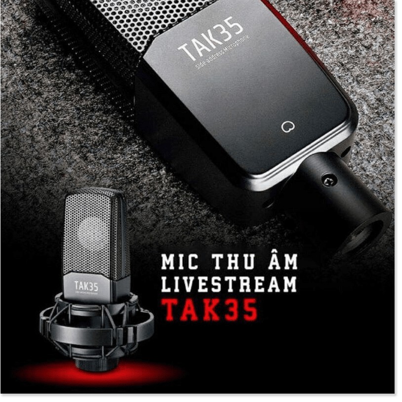 [Bảo hành 12 tháng] Micro thu âm TAK35 Takstar thu âm chuyên nghiệp, hát karaoke tại nhà, livestream fb, bán hàng online