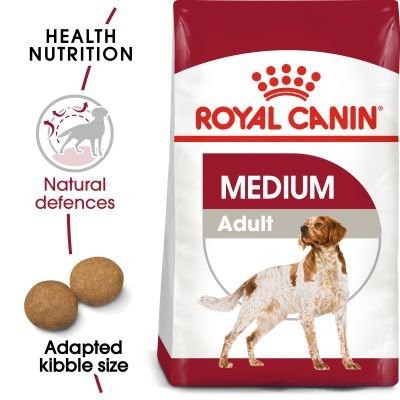 Thức ăn cho chó lớn giống vừa Royal Canin Medium Adult - Bao 10kg