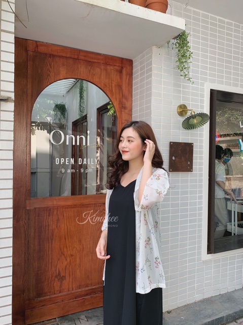 Áo kimono hoa nhí hồng | BigBuy360 - bigbuy360.vn