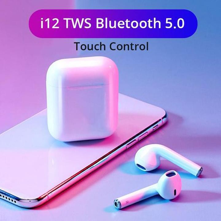 |Chính Hãng| Tainghe Bluetooth i12 Siêu Cao Cấp Âm Thanh Cực Đỉnh, Pin Trâu, Cảm Ứng Nhạy