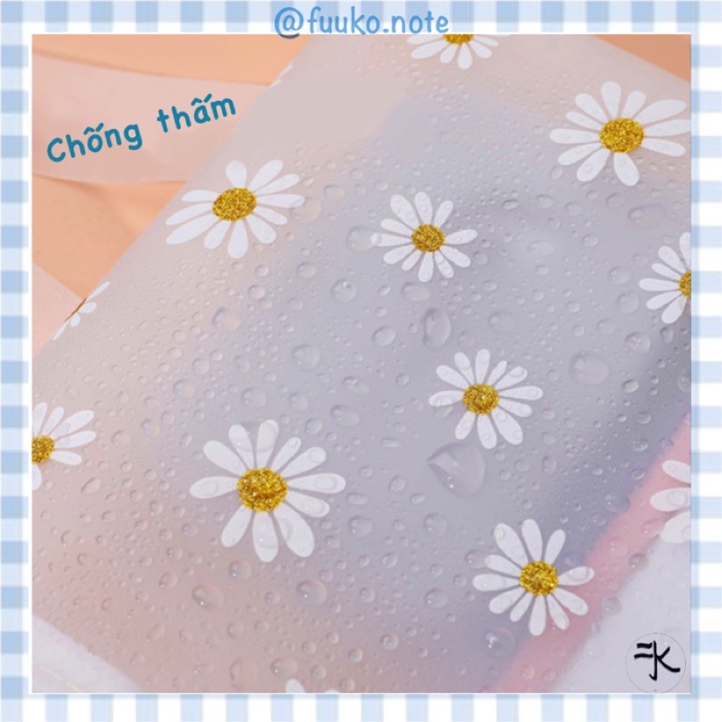 Túi sơ mi kéo hình Hoa cúc họa mi Daisy chống thấm nước