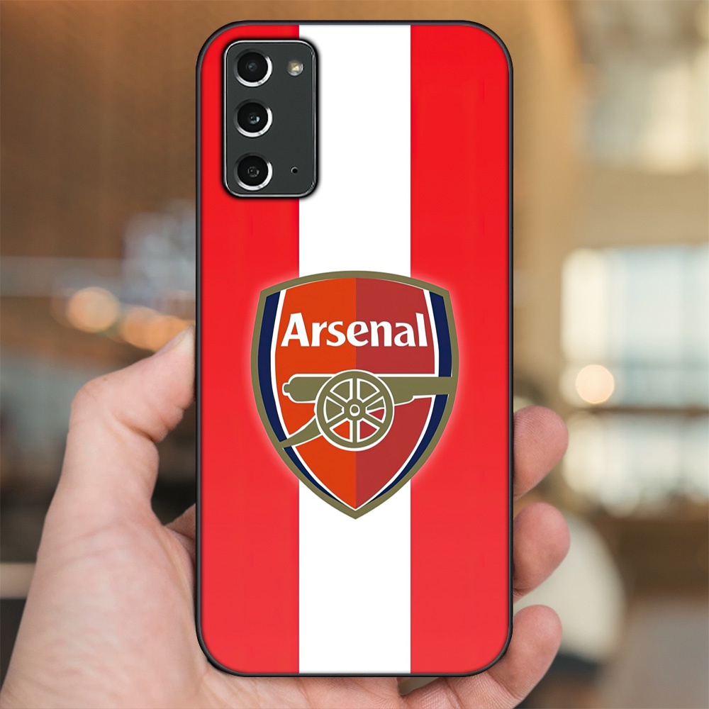 Ốp lưng Samsung Note 20 viền đen in hình Arsenal FC