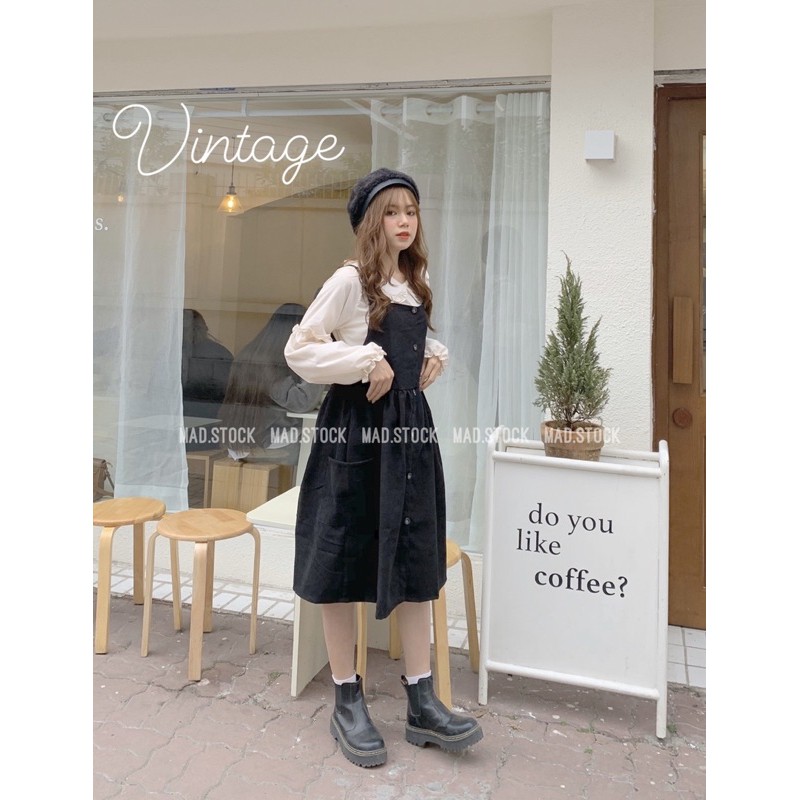 🌿 Set yếm tiểu thư Vintage 💚 | BigBuy360 - bigbuy360.vn