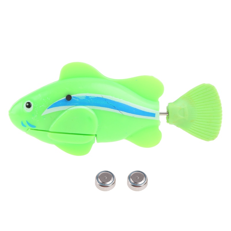 Cá Robot Đồ Chơi Bằng Nhựa Có Đèn LED Dành Cho Mèo