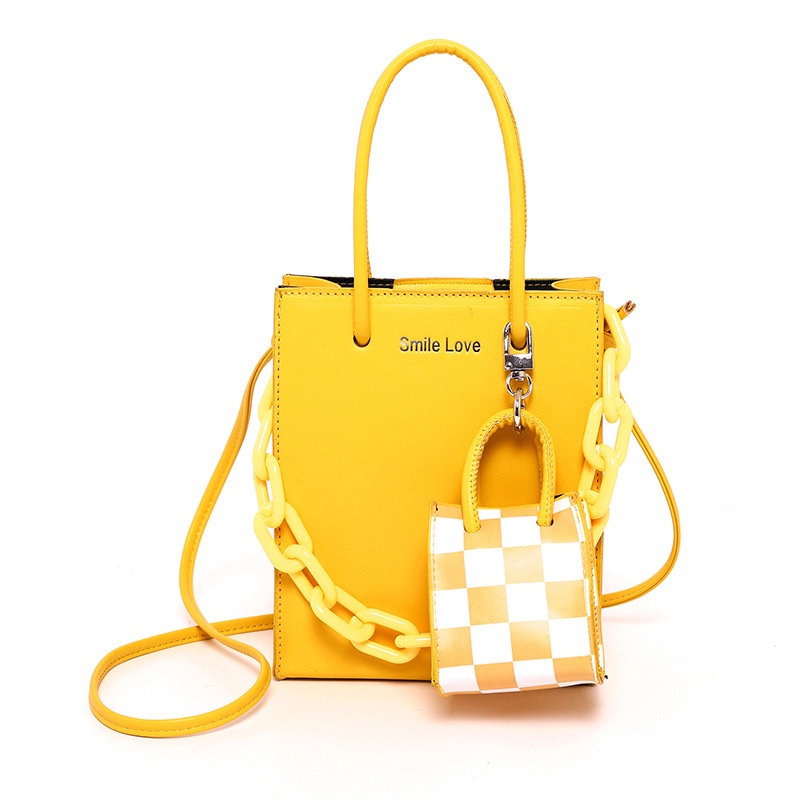 Ielgy Niche Túi Xách Dây Xích acrylic Thiết Kế Theo Phong Cách retro Dành Cho Nữ