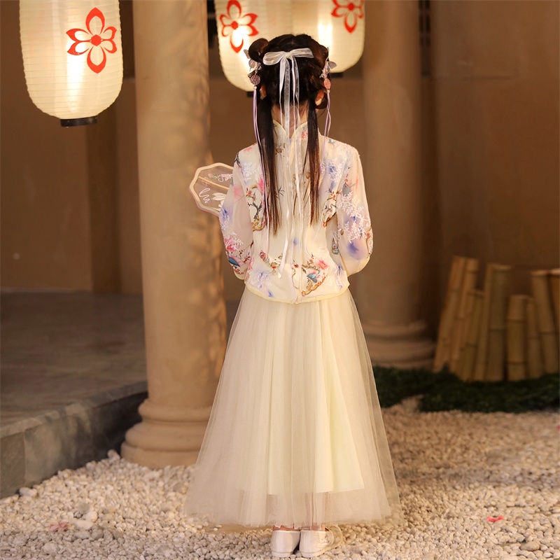 Bộ Hán Phục Phong Cách Trung Hoa Cổ Điển Cho Bé Gái