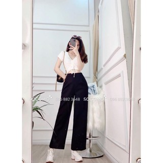 set quần ống suông nha các chế