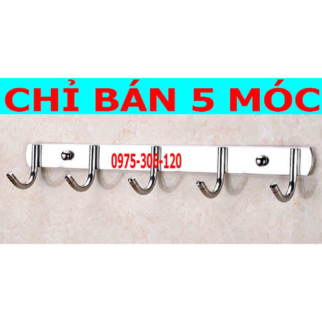 Móc Treo Quần Áo móc áo Gắn Tường 100% INOX MA7 MÓC TRÒN 5 chấu hàng đặt xưởng nên bao giá sỉ