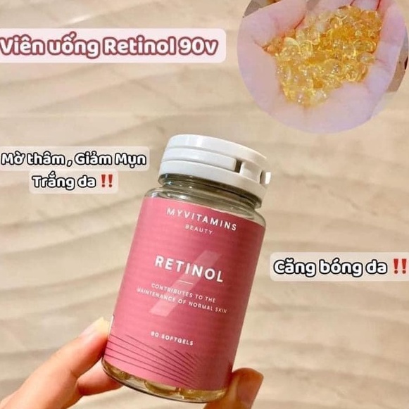 Viên uống Retinol Myvitamins Beauty 30 viên UK