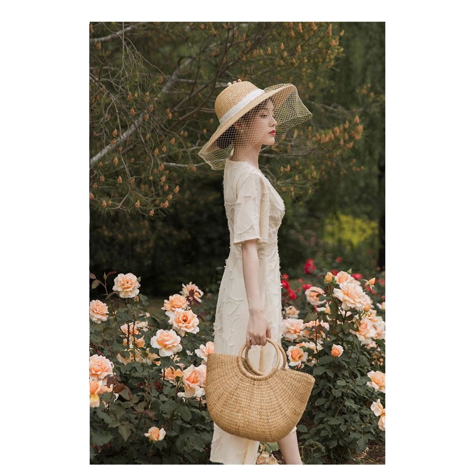 Đầm Maxi Phong Cách Retro Pháp Thời Trang Mùa Hè Cho Nữ | BigBuy360 - bigbuy360.vn