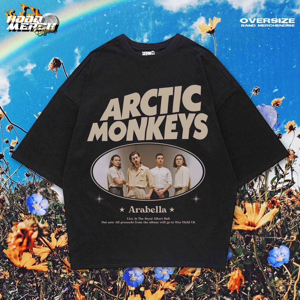 Bắc Cực Áo Thun OVERSIZE Cổ Điển Hình Khỉ Bắc Cực - ARABELLA / UNISEX / COD / COD / ARCTIC Monkeysze / ARCTIC Monkeyssizeys