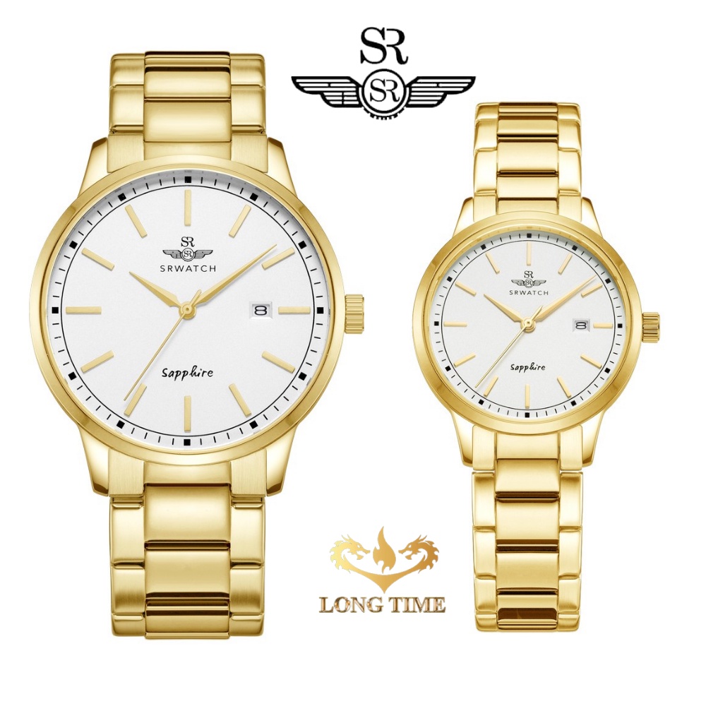 Đồng hồ đôi SRWATCH SL3009.1402CV nữ và SG3009.1402CV nam , mặt kính sapphire , chống trầy , chống nước , bảo hành thumbnail
