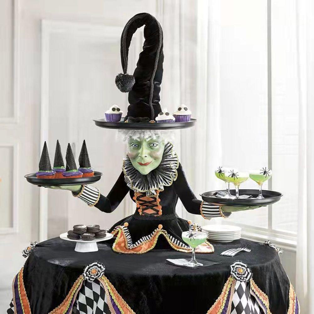 Giá Đỡ Trưng Bày Tượng Phù Thủy Bằng Nhựa Resin Thủ Công Trang Trí Nhà Cửa Dịp Halloween