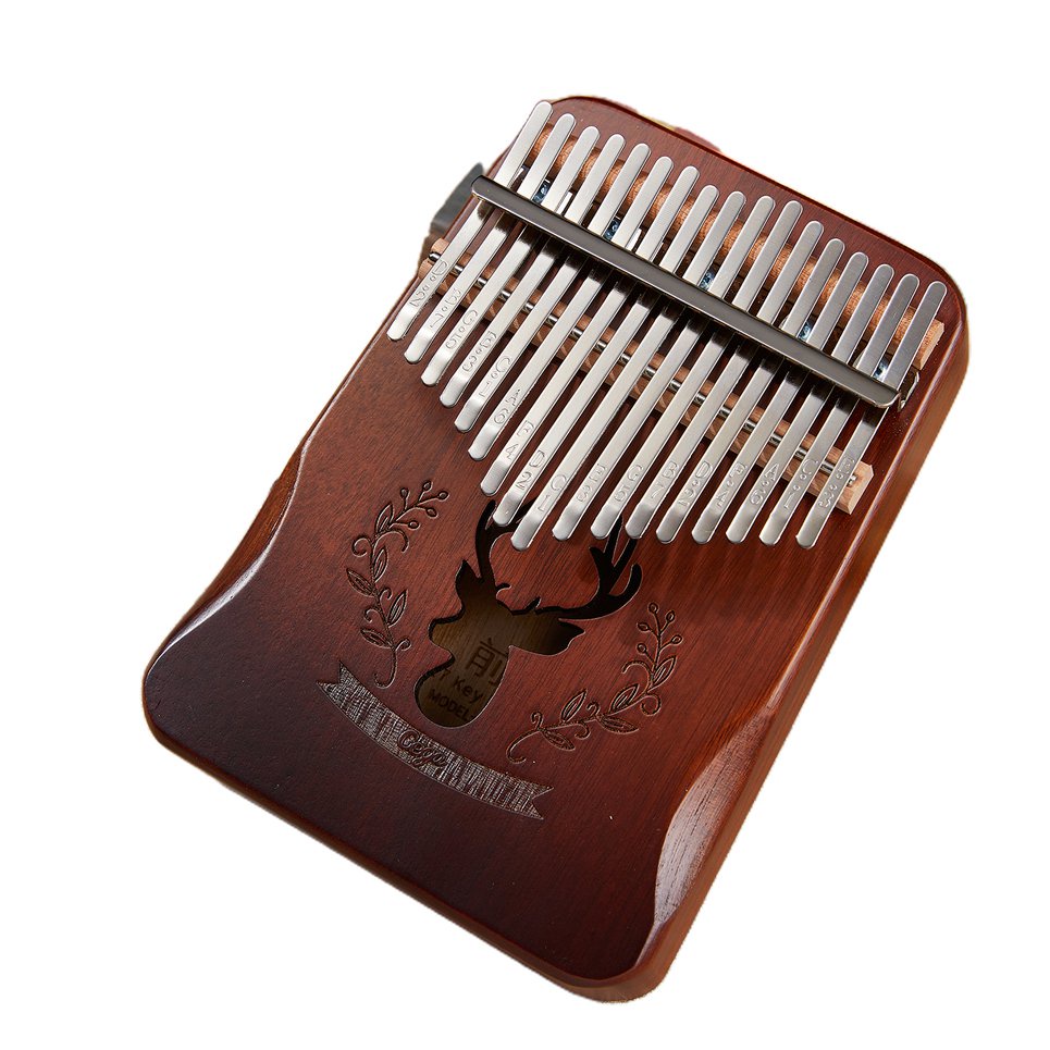 Kalimba 17-tone Thumb Piano Grade B Arc Hand Guard Portable Musical Instrument