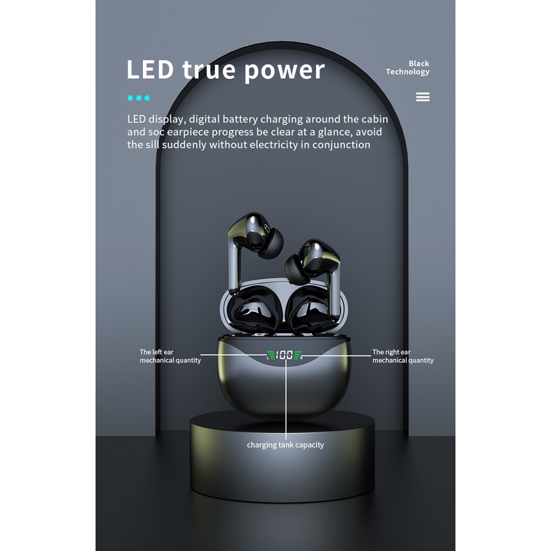 Tai Nghe Không Dây ITIKUN VG121 TWS Kết Nối Bluetooth 5.1 Chống Tiếng Ồn Kèm Mic Thoại