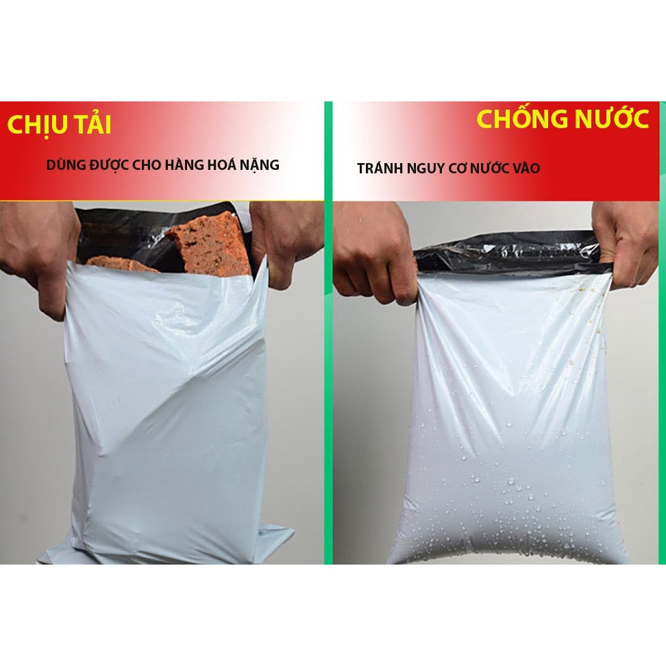 [KHO XƯỞNG - Size 32x45] Combo 100 Túi Đóng Hàng Niêm Phong - KEO DÁN CHẮC, SIÊU DAI, CHỐNG NƯỚC