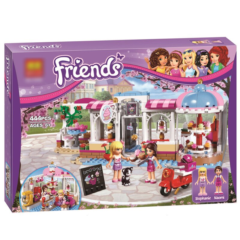 đồ chơi giáo dục Lắp Ráp mô hình girl Friends Heartlake Cupcake Cafe Bela