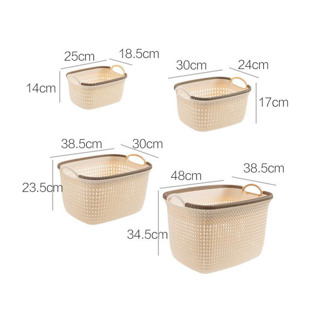 Rổ Nhựa JUJIAJIA Đựng Đồ Dùng Thiết Kế Có Tay Cầm