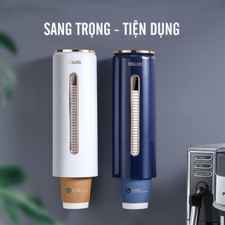 Hộp đựng cốc giấy ly giấy, khay lấy cốc giấy cốc nhựa tự động dán tường sang trọng tiện dụng