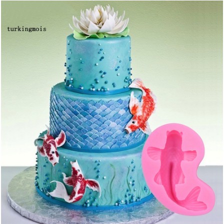 Khuôn Silicon Hình Cá Chép Làm Fondant