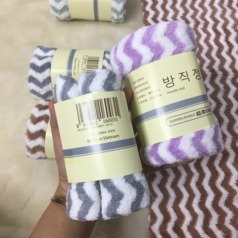 Khăn lông cừu, khăn nail, khăn lau xe hơi, khăn Microfiber, khăn đa năng xuất nhật 27cm x 49cm