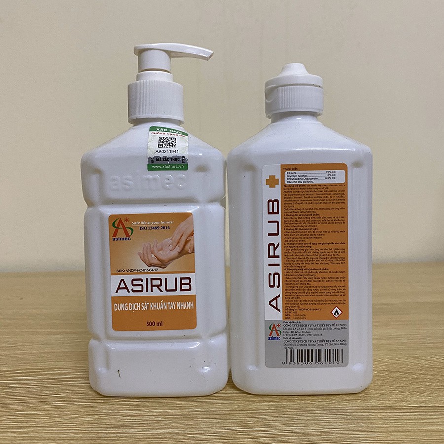 Dung dịch sát khuẩn tay nhanh Asirub - Chai 500ml | BigBuy360 - bigbuy360.vn