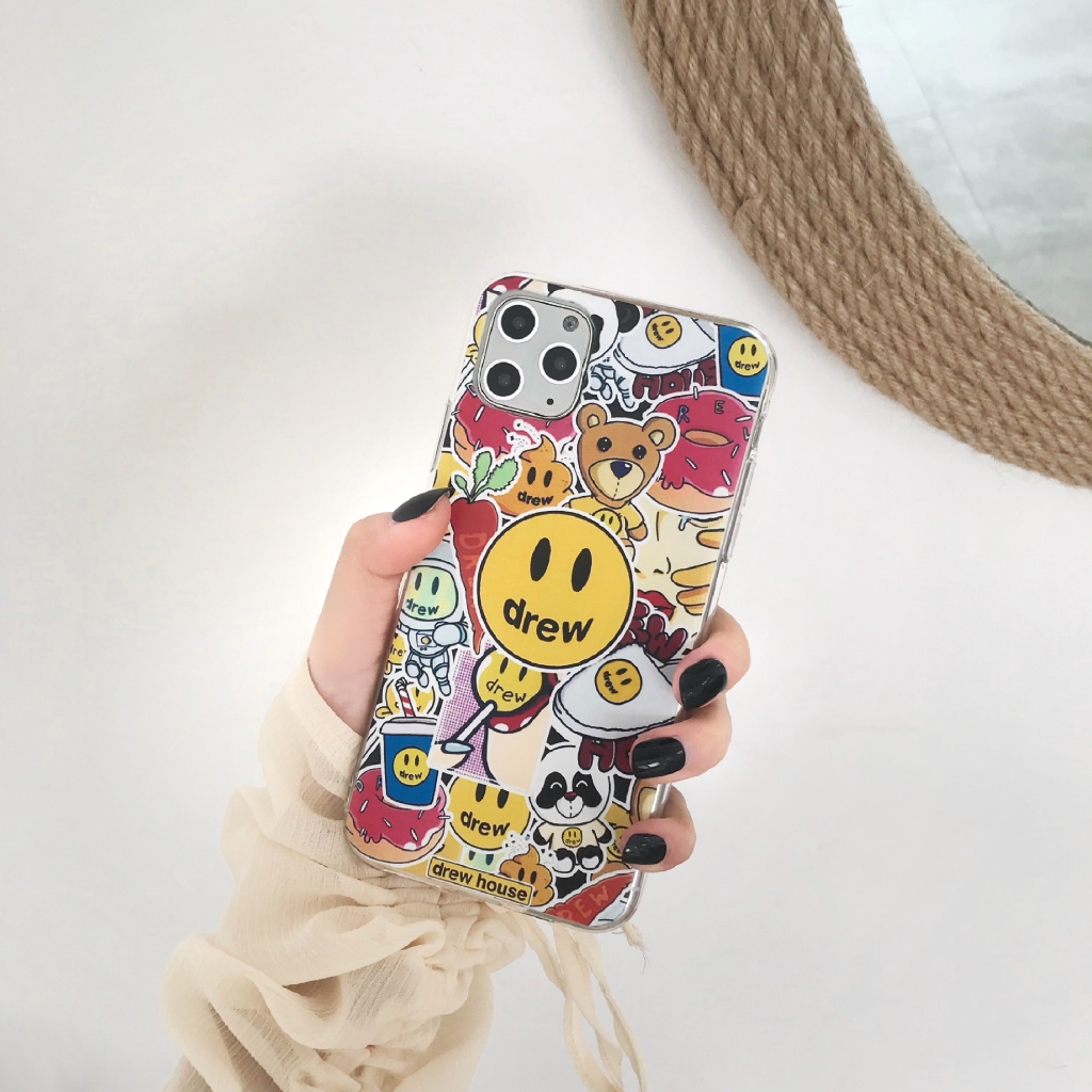 Ốp điện thoại trong trang trí họa tiết mặt cười đẹp mắt cho Apple iPhone11 Pro 6/6s 7/8plus X/XS XR XSMAX | BigBuy360 - bigbuy360.vn