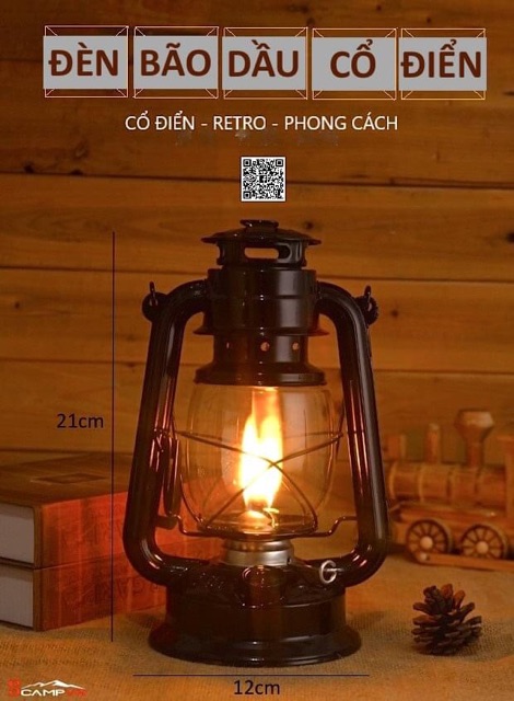 Đèn bão dầu cổ điển cắm trại dã ngoại du lịch | BigBuy360 - bigbuy360.vn