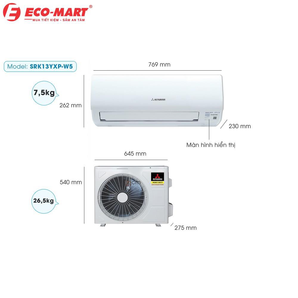 Điều hòa Mitsubishi heavy Inverter 1 chiều R32 SRK/SRC13YXP-W5