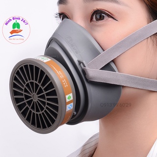 Khẩu trang chống độc sơn một phin lọc than hoạt tính phun PU và chống bụi hóa chất, khẩu trang chống bụi mịn cao cấp