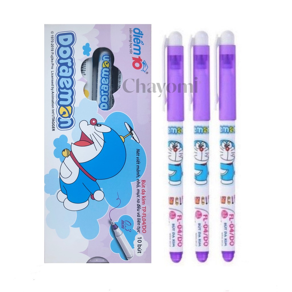 Hộp 10 Bút lông kim Doraemon FL-04/DO