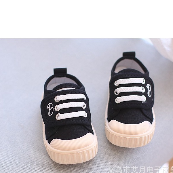 Full hộp_ Giày thể thao quai dán chữ B sành điệu cho bé trai bé gái sz 18-23