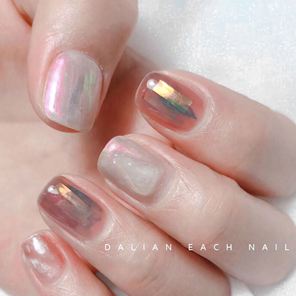 [Hàng mới về] Hộp giấy dán trang trí móng tay nghệ thuật 3D màu sắc lấp lánh