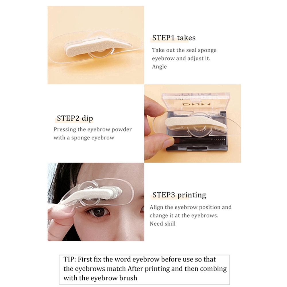 Phấn Trang Điểm Lông Mày 3d Hai Màu Dễ Sử Dụng