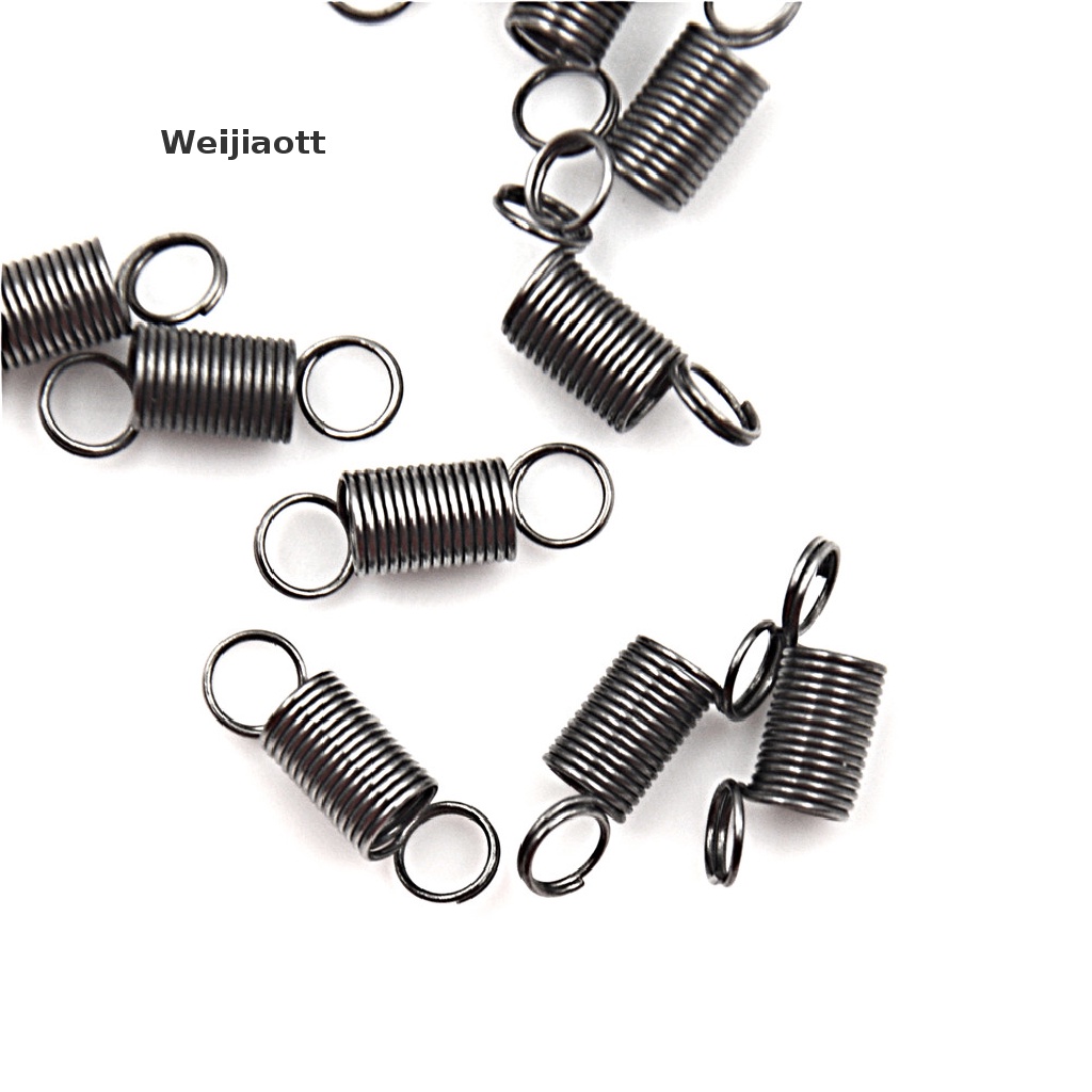 Set 10 lò xo bằng thép không gỉ 15mm kèm móc chuyên dụng làm đồ chơi DIY