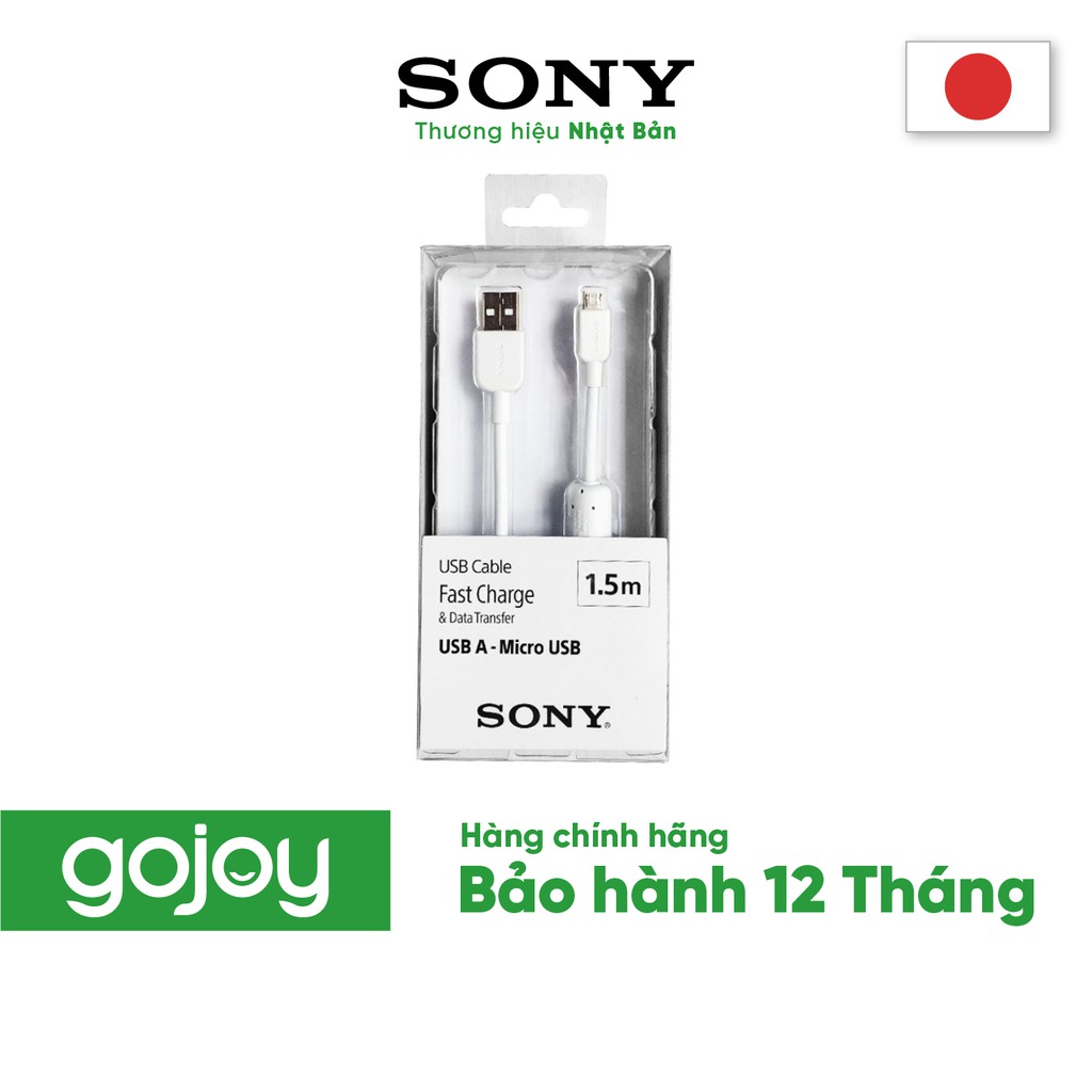 Cáp MICROUSB SONY 1,5m CP-AB150/WC WW chính hãng - bảo hành 12 tháng