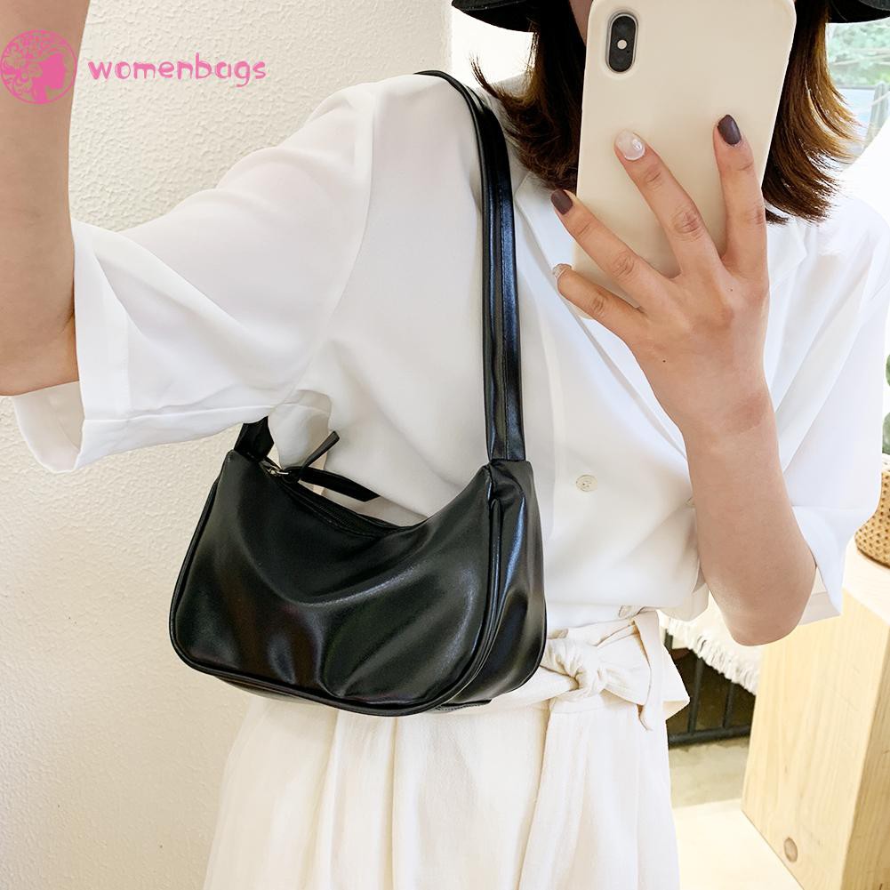 Túi xách da PU màu trơn thời trang nữ tính | BigBuy360 - bigbuy360.vn