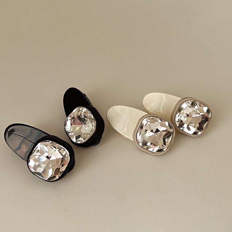 Sang trọng nhỏ vuông pha lê nữ Kẹp tóc thời trang công chúa Phụ kiện tóc Kẹp tóc