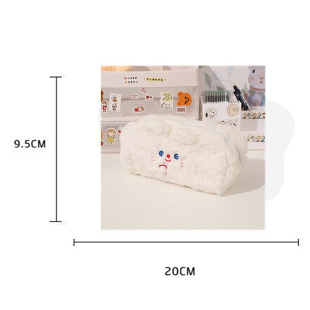 Túi Đựng Bút Cỡ Lớn Thêu Họa Tiết Hoạt Hình Nhồi Bông Xinh Xắn