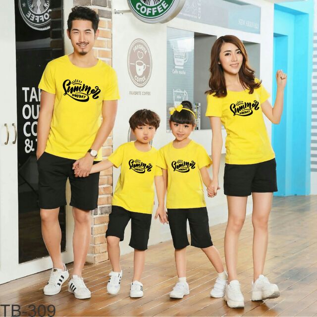 bộ gia đình mù hè bộ gia đình đi biển chất thun co giãn tốt hàng th