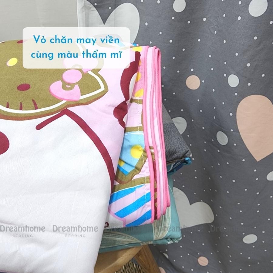 Vỏ chăn Cotton 100% 2mx2m2 mỏng mùa hè, có khóa kéo lồng ruột mùa đông DREAMHOME