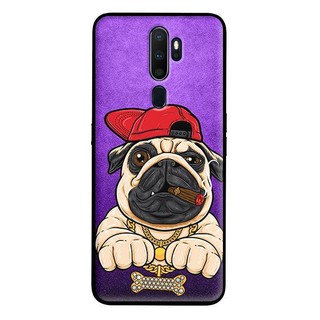 Ốp Lưng Oppo A5 2020, A9 2020 - Pulldog Hiphop Nền Tím