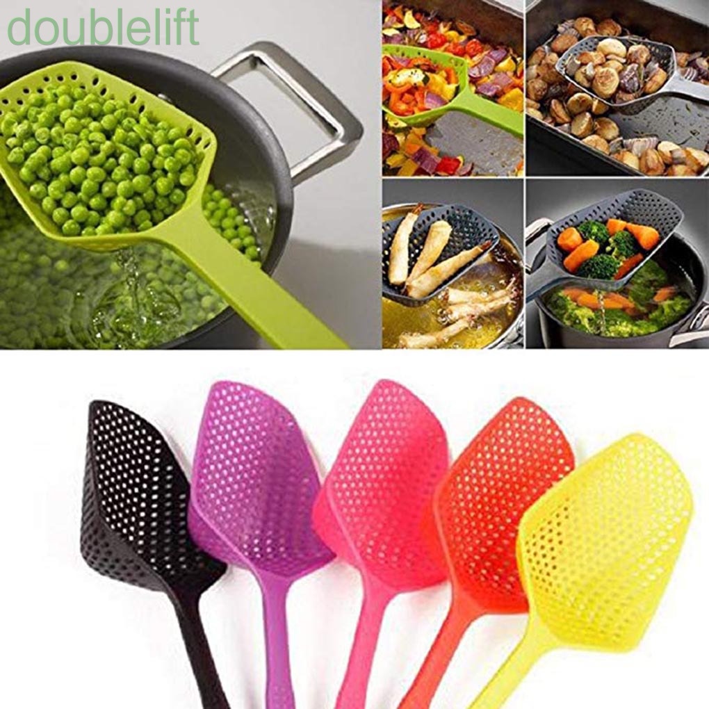 Muỗng vớt mì có lỗ lọc bằng nylon chịu nhiệt độ cao đa năng tiện dụng