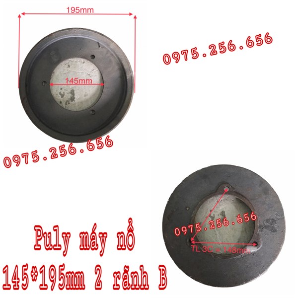 Puly 145*195mm 2 rãnh B Tăng tốc