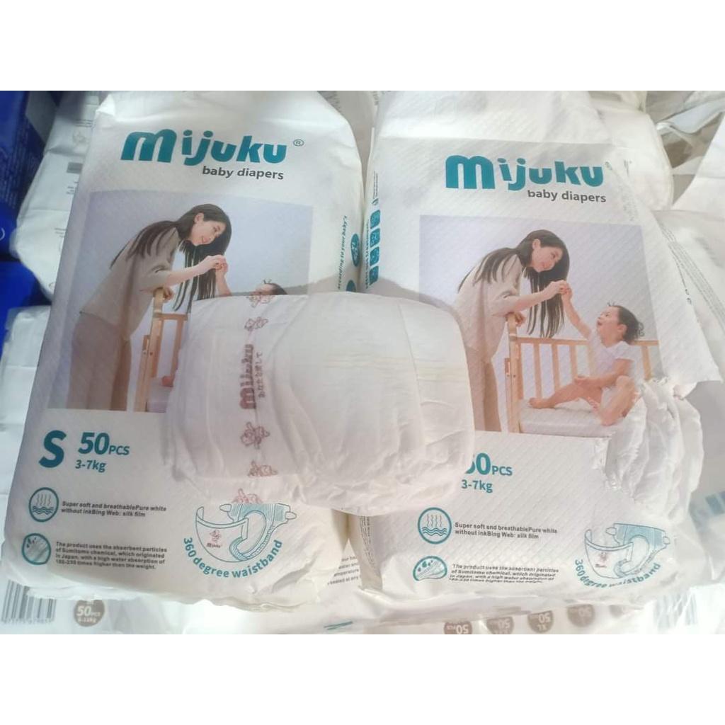 Tã/Bỉm dán Quần Mijuku Xuất Nhật 1 Bịch 50 Miếng Size M/L/XL/XXL/XXXL